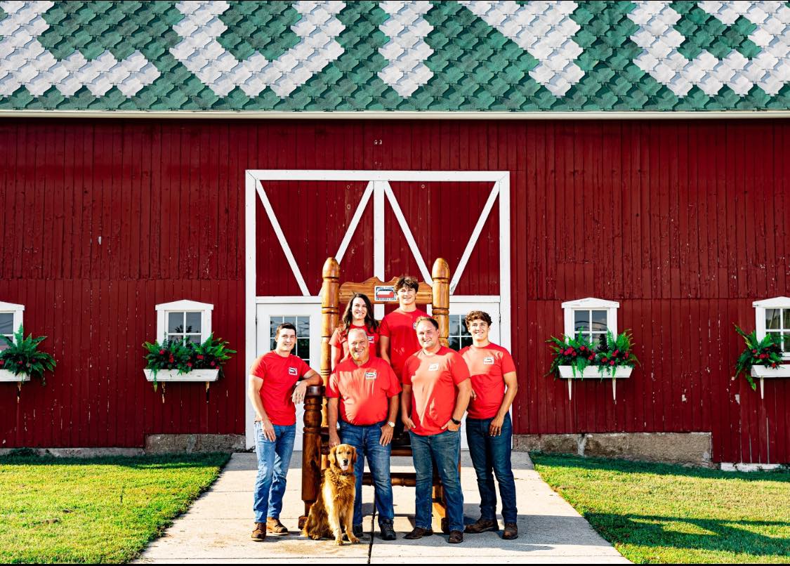 The Long family at Long Family Orchard