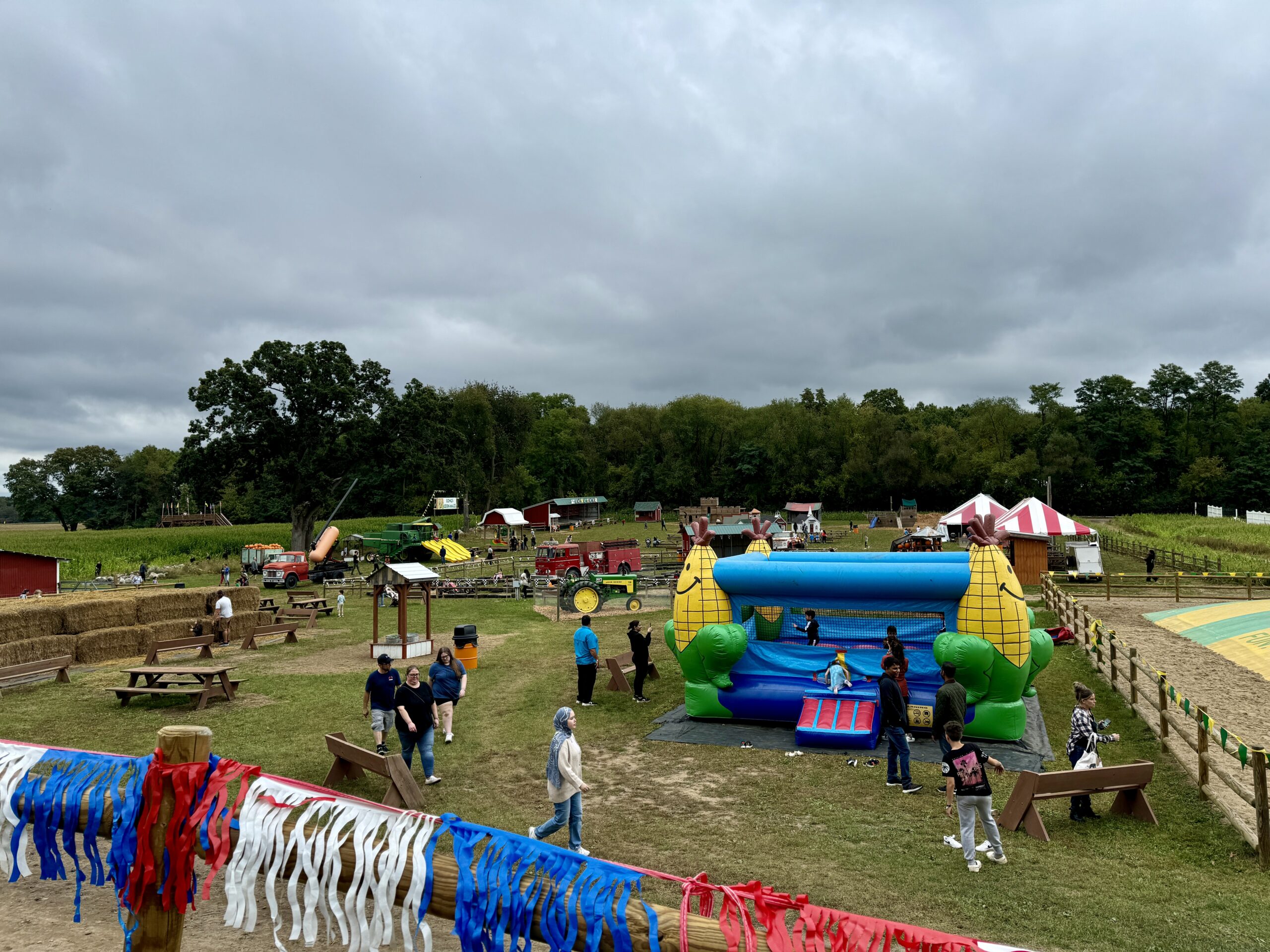 Family fun at the Long Family Orchard Fun Farm in Commerce Township